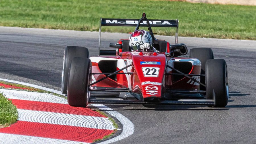 Hunter McElrea in his Formula Ford